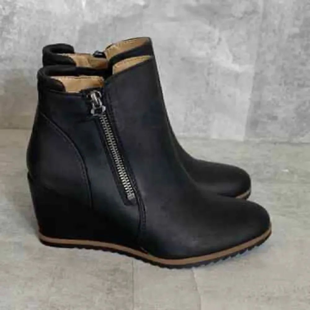 ✨ SOUL NATURALIZER
HALEY WOMENS ZIPPER ANKLE WEDGE BOOTS✨